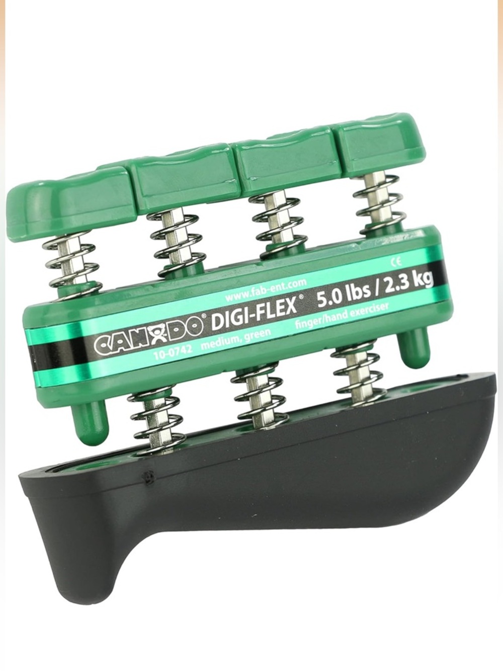 CanDo Digi-Flex Hand and Finger Exerciser Green - Medium Tension -